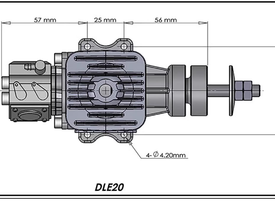 DLE-20 20cc Gas Airplane Engine